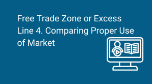 FTZ or Excess Line - 4. Comparing Proper Use of Market