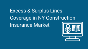 If You Build It: The Role of Excess & Surplus Lines Coverage in New York State’s Construction Insurance Market